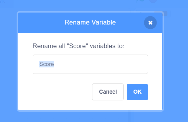 rename the variable