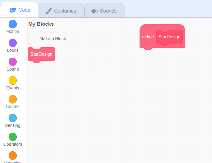 MAking BLock in Scratch 3.0