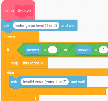 Input validation using the repeat until block