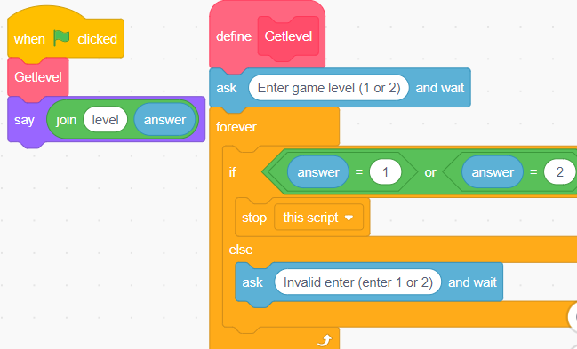 input validation checking in Scratch